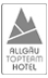 Logo of Allgäu Topteam Hotel featuring mountain shapes in grey. The text "ALLGÄU TOPTEAM HOTEL" is displayed prominently below the mountain design.